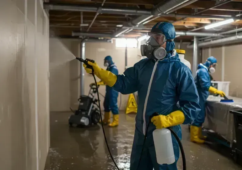 Basement Sanitization and Antimicrobial Treatment process in Owyhee County, ID