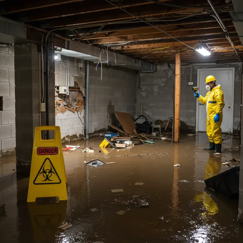 Flooded Basement Electrical Hazard in Owyhee County, ID Property