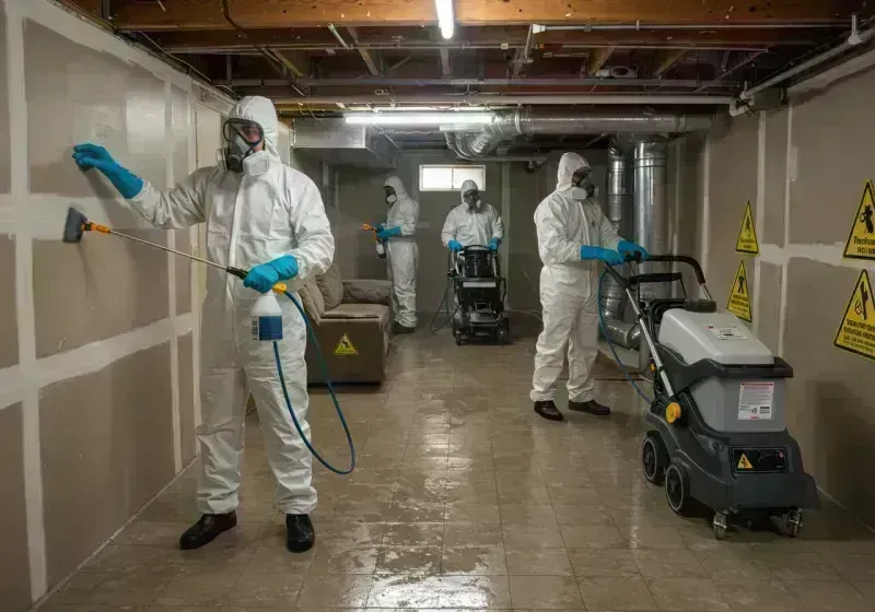 Basement Moisture Removal and Structural Drying process in Owyhee County, ID